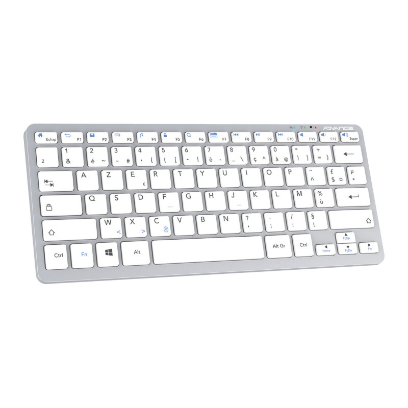 Clavier sans fil Bluetooth Advance SmartKeys (Gris) - 1FO Clavier sans fil Bluetooth Advance SmartKeys (Gris) - 1FO