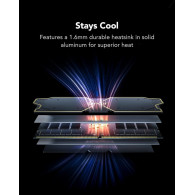Lexar mémoire 32Go (2x16Go) DIMM DDR5  Thor RGB 6000MHz (Noir) - LD5U16G60C38BG-RGD - 1FO