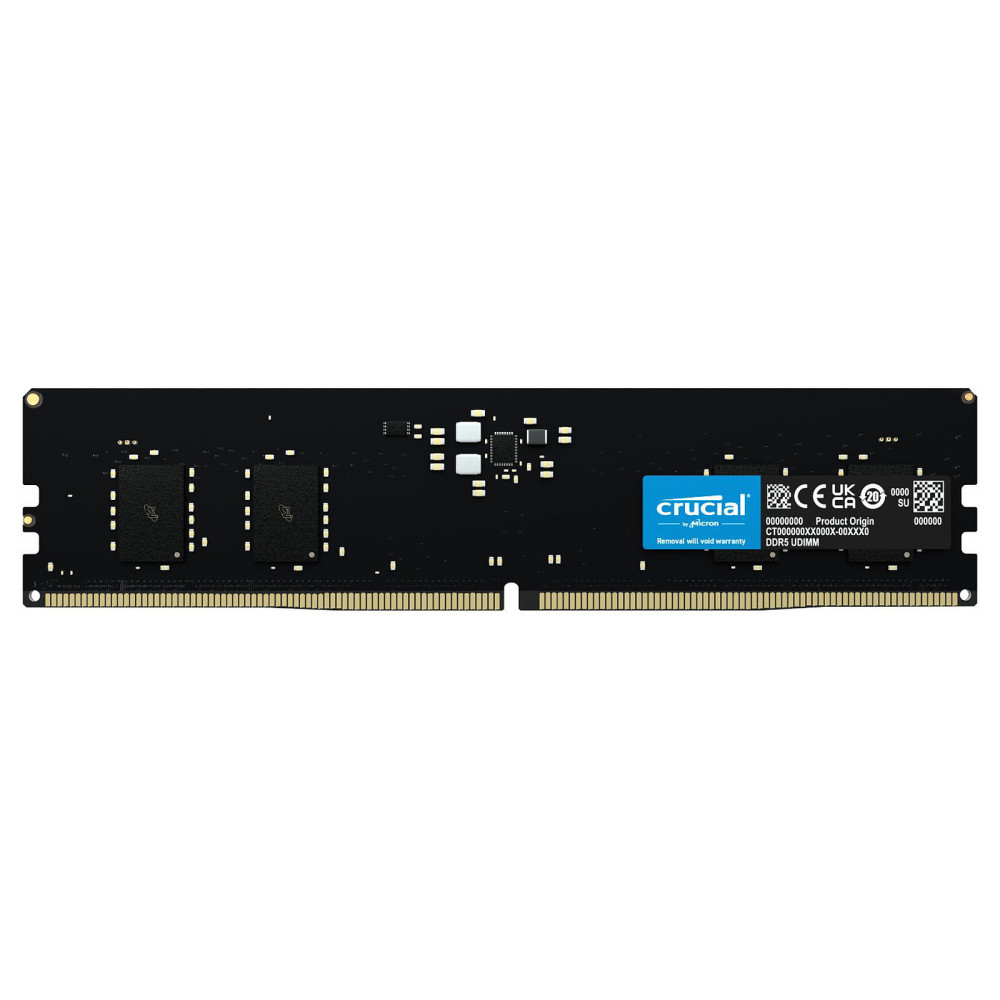 Crucial 8 Go DDR5 4800 MHz CL40 RAM PC5-38400 (CT8G48C40U5) - 1FO Crucial 8 Go DDR5 4800 MHz CL40 RAM PC5-38400 (CT8G48C40U5) - 1FO