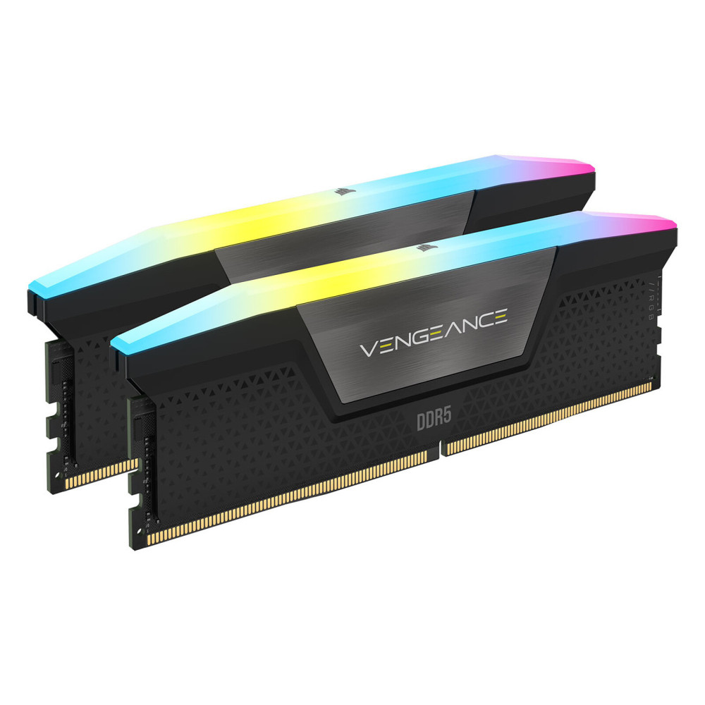 Corsair Vengeance RGB DDR5 32 Go (2 x 16 Go) 6000 MHz CL36 (CMH32GX5M2E6000C36) - 1FO Corsair Vengeance RGB DDR5 32 Go (2 x 16 Go) 6000 MHz CL36 (CMH32GX5M2E6000C36) - 1FO