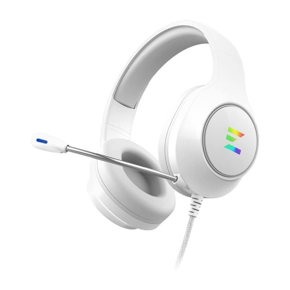 Casque Gamer filaire Zalman HPS310 RGB (Blanc) - ZM-HPS310 WH - 1FO Casque Gamer filaire Zalman HPS310 RGB (Blanc) - ZM-HPS310 WH - 1FO