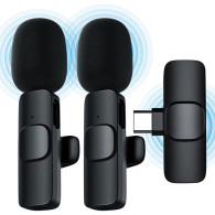 Lot de 2 micros-cravate bluetooth - USB C - LCDP