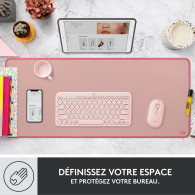 Logitech Mouse Pad Studio Series Large (Rose) - ZON