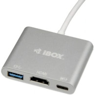 iBox Hub I-Box USB Type C - USB 3.0, HDMI, USB C, Power Delivery - 1FO
