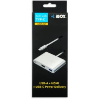 iBox Hub I-Box USB Type C - USB 3.0, HDMI, USB C, Power Delivery - 1FO