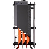 Cougar Blazer Essence RGB avec panneau vitré (Noir/Orange) - 1FO