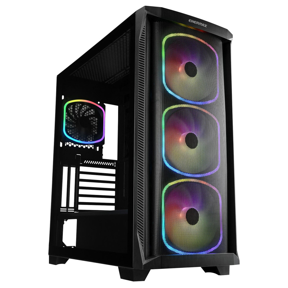 Enermax StarryKnight SK30 RGB avec panneaux vitrés (Noir) - 1FO Enermax StarryKnight SK30 RGB avec panneaux vitrés (Noir) - 1FO