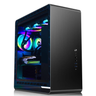 E-ATX Jonsbo UMX6 (Noir) + PANNEAU VITRE (Reconditionné) - 1FO