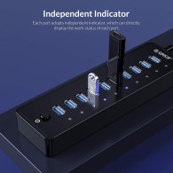 Orico HUB 10 Port USB 3.0 Noir + ALIM - UTO