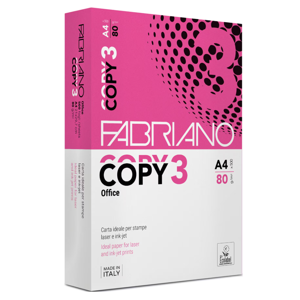 500 feuilles - Format A4 Copy 3 Office Fabriano (blanc) - 1FO 500 feuilles - Format A4 Copy 3 Office Fabriano (blanc) - 1FO