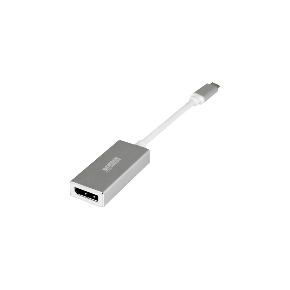 Adaptateur USB-C Urban Factory vers DisplayPort 15cm (Gris) - 1FO Adaptateur USB-C Urban Factory vers DisplayPort 15cm (Gris) - 1FO