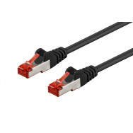 15m - Câble réseau Goobay RJ45 Catégorie 6 UTP (U/UTP)  Droit (Noir) - 1FO