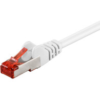 2m - Câble réseau Goobay RJ45 Catégorie 6 SSTP (S/FTP) Droit (Blanc) - 1FO