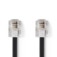 2M - Câble Téléphone RJ11 MALE/MALE - 1FO