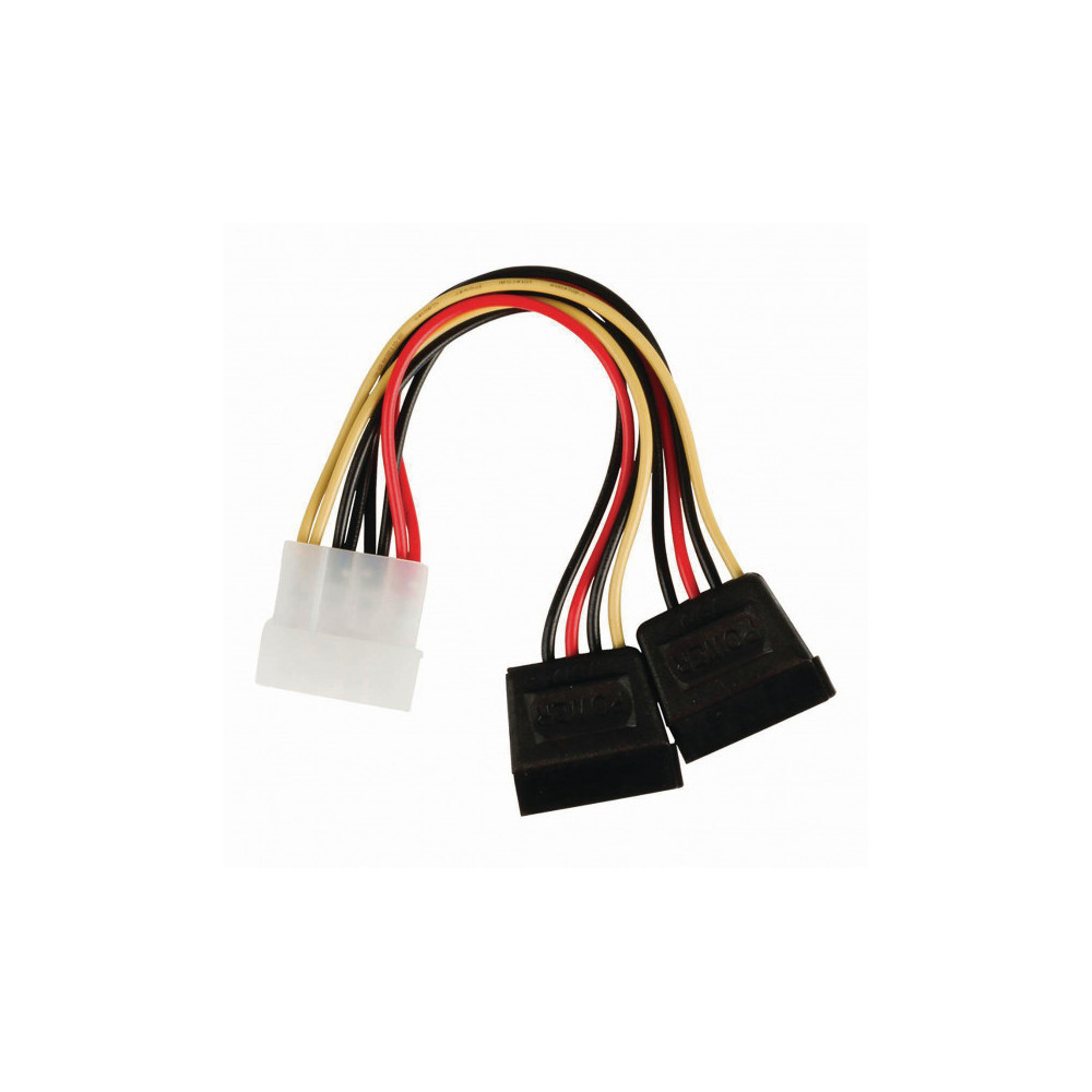 Convertisseur Molex vers 2 X SATA Male - 1FO Convertisseur Molex vers 2 X SATA Male - 1FO