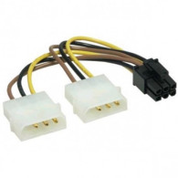 Câble alim 2xMolex vers PCI Express 6Pins - EXP