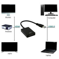 Adaptateur USB 3.0 vers HDMI Qualité HD - Noir - LCDP