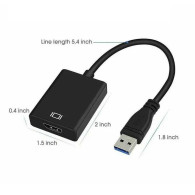 Adaptateur USB 3.0 vers HDMI Qualité HD - Noir - LCDP