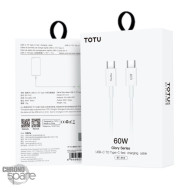 Câble USB-C vers USB-C 60W 1M Blanc TOTU - CHR