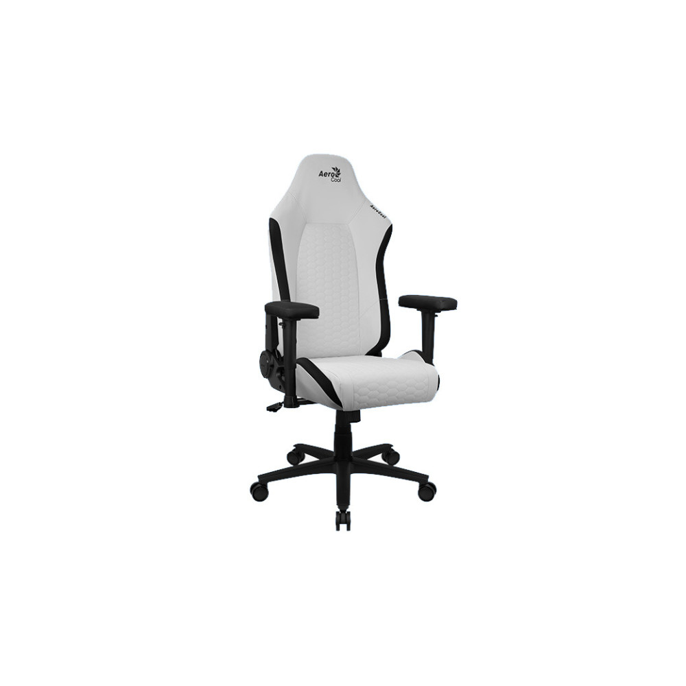 Siège Gaming Aerocool CROWN Leatherette (Blanc) - 1FO Siège Gaming Aerocool CROWN Leatherette (Blanc) - 1FO