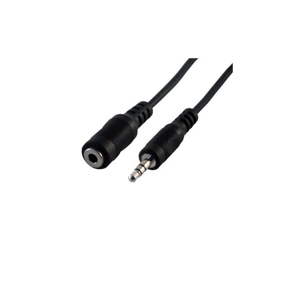 Cable audio Goobay Jack 3,5mm M/F (rallonge) 3m (Noir) - 1FO Cable audio Goobay Jack 3,5mm M/F (rallonge) 3m (Noir) - 1FO