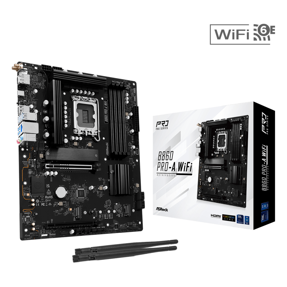 s1851 - Asrock B860 Pro-A WiFi DDR5 - 1FO s1851 - Asrock B860 Pro-A WiFi DDR5 - 1FO
