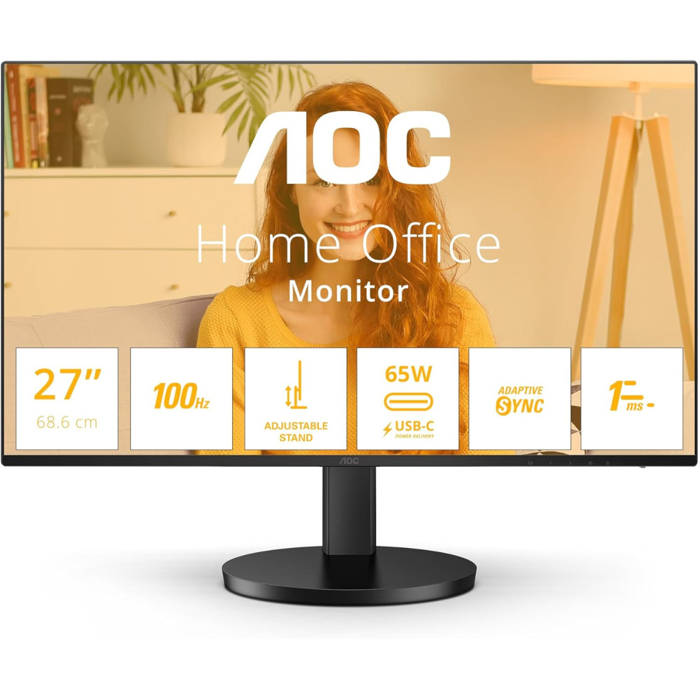 27"  " AOC B3 Series Q27B3CF2 Quad HD 100Hz (Noir) - 1FO