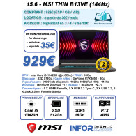 15.6 - MSI THIN B13VE-2266FR (144Hz) - DAR