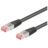 3m - Câble réseau Goobay RJ45 Catégorie 6 FTP (F/UTP) Droit (Noir) - 1FO