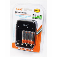 Chargeur de Piles AA/AAA avec 4 Piles AAA Rechargeables 2300mAh 1,2A LinQ ZN422-A7 - LCDP