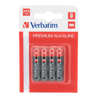Lot de 4 piles Alcaline Verbatim Premium type AAA (LR03) 1,5V - 1FO