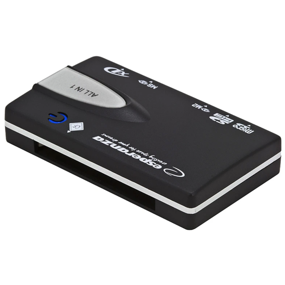 Lecteur de Cartes Esperanza Externe USB 2.0 - 1FO Lecteur de Cartes Esperanza Externe USB 2.0 - 1FO