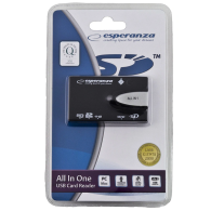 Lecteur de Cartes Esperanza Externe USB 2.0 - 1FO