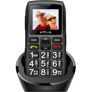 Artfone C1+ 4G Noir (Senior) + Station de charge - IMP