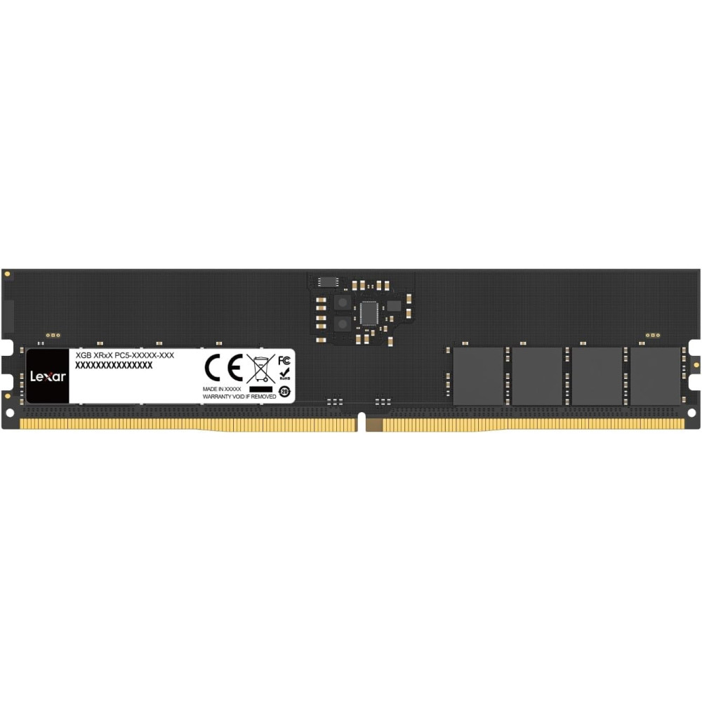16Go DIMM DDR5 Lexar 5600MHz (Noir) - LD5U16G56C46ST-BGS - 1FO 16Go DIMM DDR5 Lexar 5600MHz (Noir) - LD5U16G56C46ST-BGS - 1FO