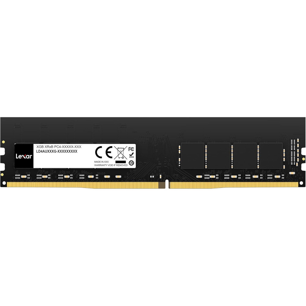 8Go DIMM DDR4 Lexar 3200Mhz (Noir) - LD4AU008G-B3200GSST - 1FO 8Go DIMM DDR4 Lexar 3200Mhz (Noir) - LD4AU008G-B3200GSST - 1FO