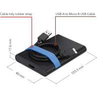 2.5 - Verbatim Store'N'Go USB 3.2 - S-ATA 2,5" (Noir) - 53106 - 1FO