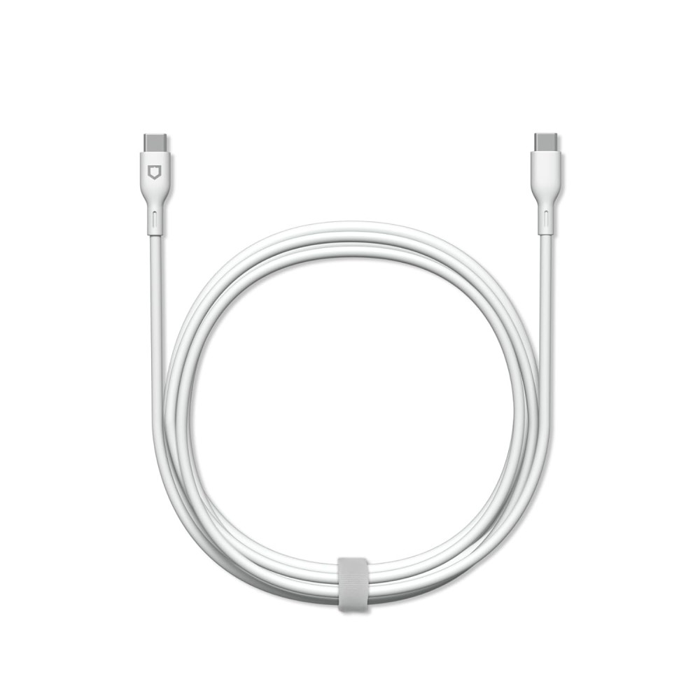 RHINOSHIELD Câble de Charge USB-C vers USB-C 1m (Blanc) 100W - UTO RHINOSHIELD Câble de Charge USB-C vers USB-C 1m (Blanc) 100W - UTO
