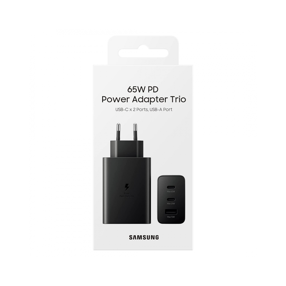 SAMSUNG Chargeur 65W 3 ports (USB-A + 2 USB-C) - UTO SAMSUNG Chargeur 65W 3 ports (USB-A + 2 USB-C) - UTO