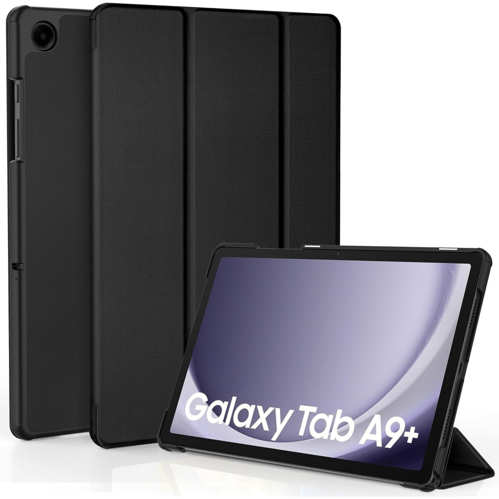 Etui compatible Samsung Galaxy Tab A9+ 11" SM-X210/215/216/218 (Noir) - ZON Etui compatible Samsung Galaxy Tab A9+ 11" SM-X210/215/216/218 (Noir) - ZON