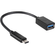 Adaptateur Maclean USB Type-C Vers USB 3.0 AF (Noir) - MCTV-843 - 1FO