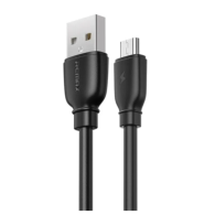 Câble 1M Micro USB Remax RC-138M (2.4A - Noir) - LCDP