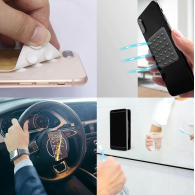 Support Ventouse Silicone Universel pour Smartphone Noir - MOB