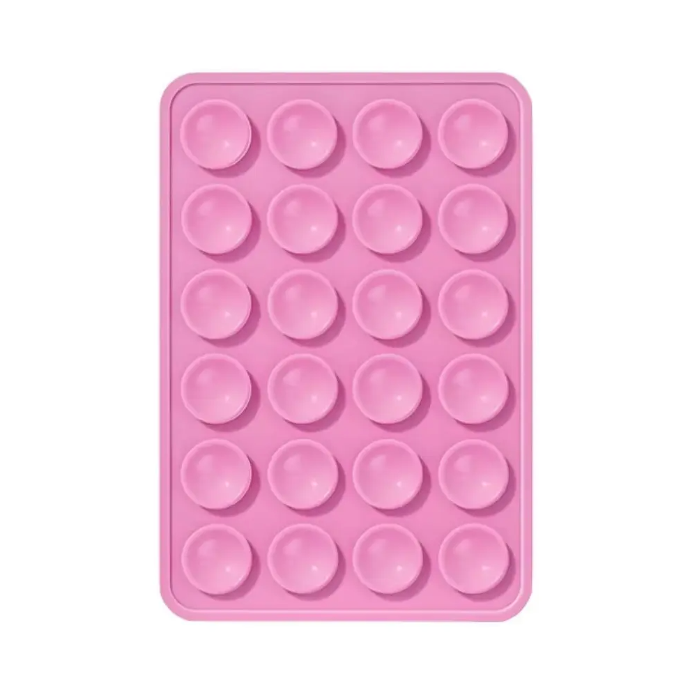 Support Ventouse Silicone Universel pour Smartphone Rose - MOB Support Ventouse Silicone Universel pour Smartphone Rose - MOB