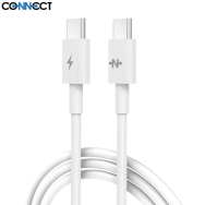 Câble Data USB-C vers USB-C CONNECT MC-CCB2 60W (1m) Blanc - MOB