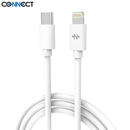 Câble Data USB-C vers Lightning CONNECT MC-CLB2 20W (1m) Blanc