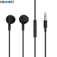 Écouteurs Filaires Jack 3.5mm CONNECT MC-EFNJ01 Noir - MOB