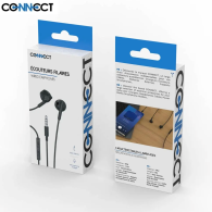 Écouteurs Filaires Jack 3.5mm CONNECT MC-EFNJ01 Noir - MOB