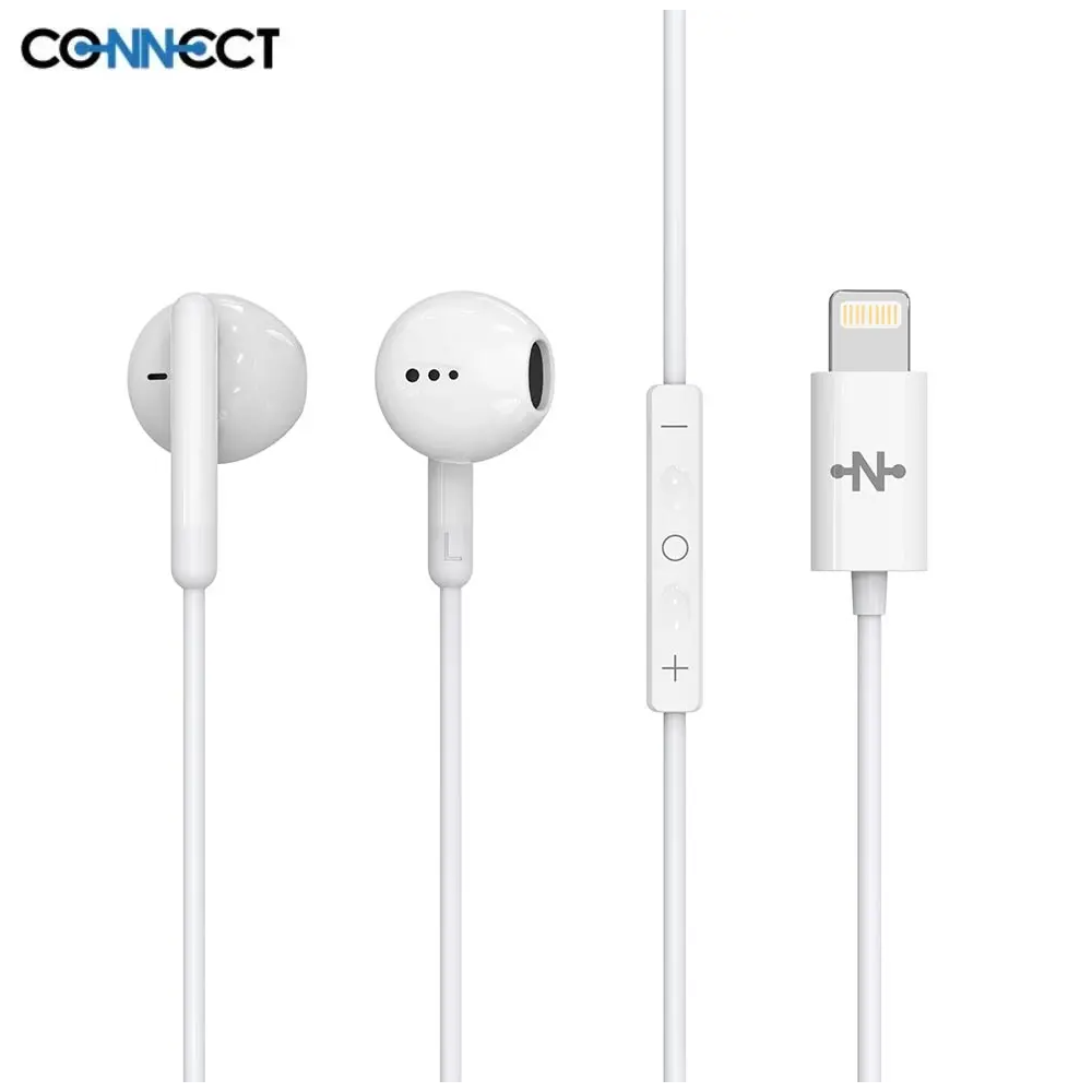 Écouteurs Filaires Lightning CONNECT MC-EFBL01 Blanc - MOB