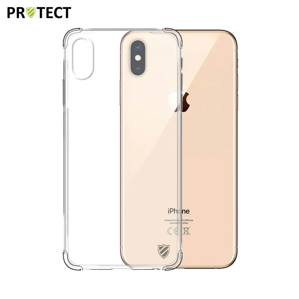 Coque Silicone Renforcée PROTECT pour Apple iPhone XS Max Transparent - MOB Coque Silicone Renforcée PROTECT pour Apple iPhone XS Max Transparent - MOB
